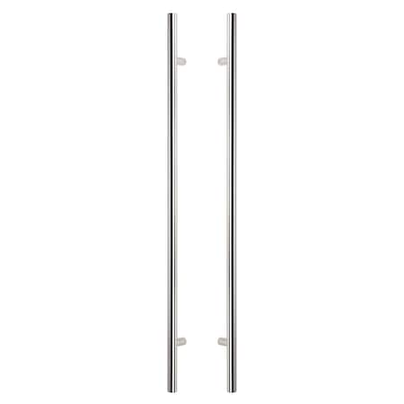 Sure-Loc Hardware Sure-Loc Hardware 72 Round Long Door Pull, Double-Sided, Polished Chrome PL-2RD72 26
